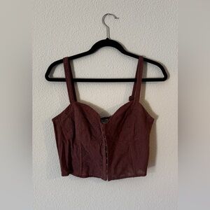 RSQ Chocolate Lace Top